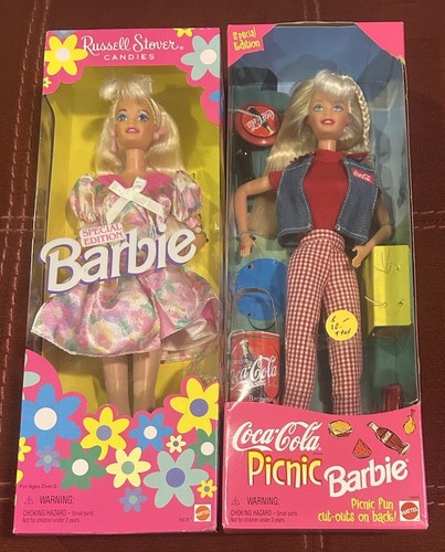 Russell Stover Candies Barbie Doll Special Edition Spring Coca Cola Picnic