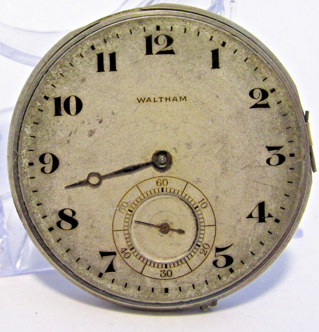 Vintage Waltham Pocket Watch 15 Jewels For Parts Or Repair #W1-66