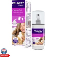 Classic Cat Calming Spray, 60ml - Comforts Cats at Home and On the Go and Hel...