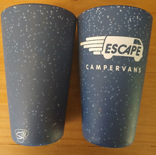 Silipint 16oz Unbreakable Silicone Pint Cups Set of 2 in Speckled Blue with logo