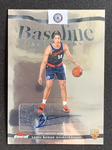 Yanic Konan-Niederhauser 2025-26 Topps Finest Baseline Auto RC #BA-YK -BE2