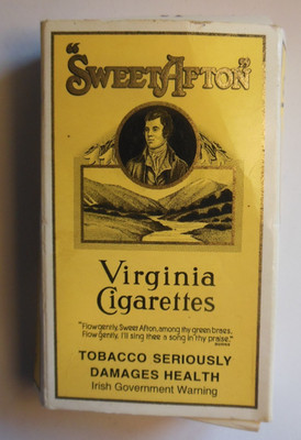 Sehr guter Zustand Sweet Afton von P J Carroll & Company Ltd Dublin leere Zigarettenschachtel