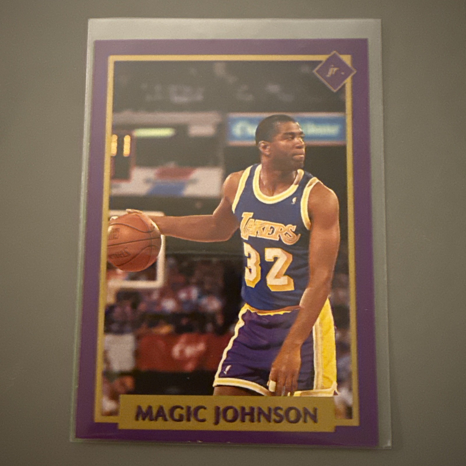 1991 Tuff Stuff Jr - Magic Johnson #12 Hand-Cut