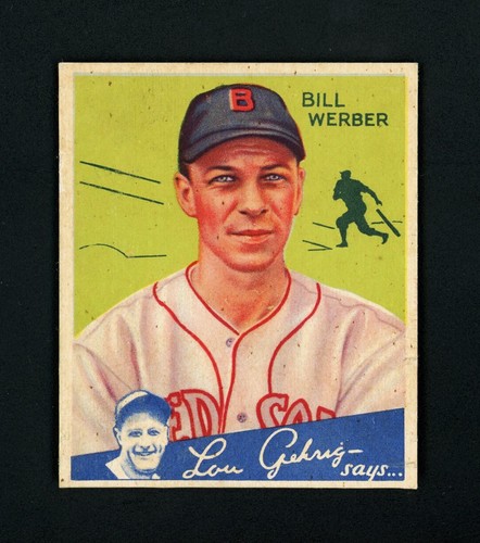 Bill Werber #75 1934 Goudey card