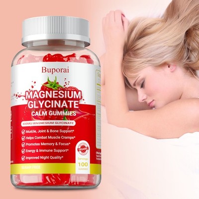 Magnesium Glycine 100pcs - Muscle, Joint,and Bone Support Improves Sleep Quality