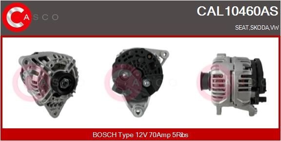 Casco CAL10460AS Lichtmaschine Generator FüR Seat Skoda VW-image