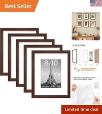 Lightweight Matted Photo Frames Set of 5 - Beautiful Display for Any Occasion