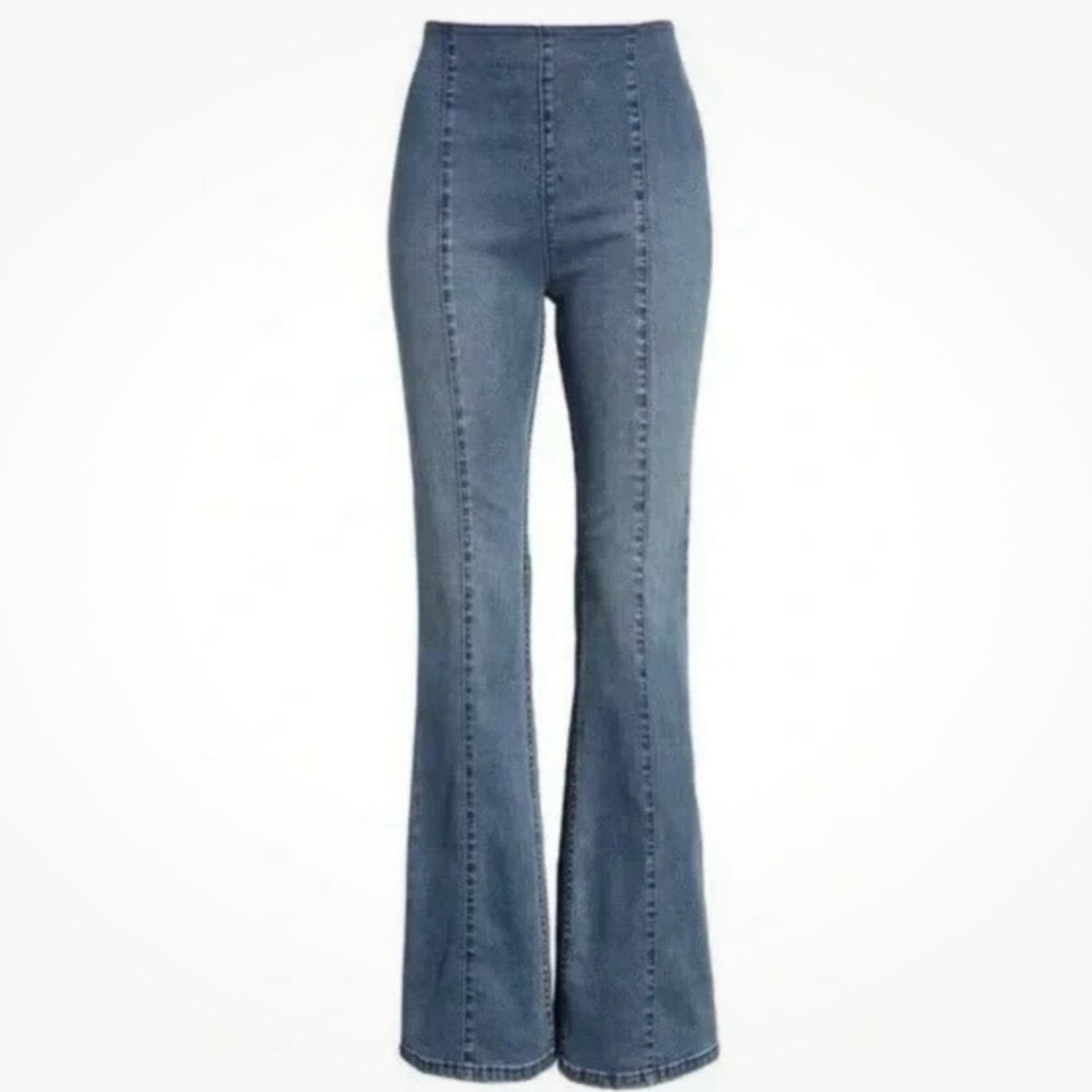 Free People Slim Pull-On Flare Jeans | Size 25