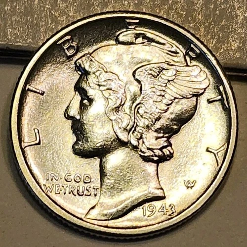 1943-D Mercury Dime In BU Condition. See the Photos for more details.