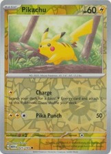 Pikachu [Reverse Holo] #25 Prices | Pokemon Scarlet & Violet 151