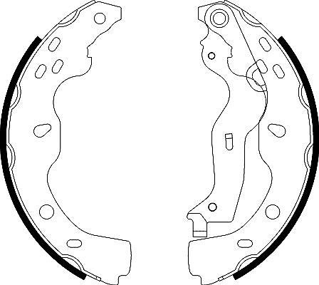 Hella Bremsbackensatz Hinterachse U.A. FüR Fiat, Suzuki-image