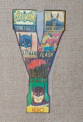 DC Comics Letter Y Wall Sign Batman The Flash Hobby Lobby Comic Book Home Decor