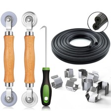 5 in 1 Screen Repair Kit Roller Tool Bear 8 PCS Clips 32ft Spline Hook Mesh
