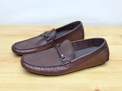 Dune Beacons 514 braune Herren-Lederhalbschuhe   UK-Größe 10   NEU/OHNE KARTON 