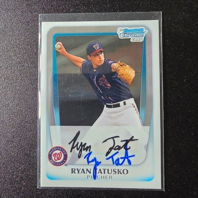 Ryan Tatusko 2011 1st Bowman Chrome Prospects Auto Washington Nationals BCP127