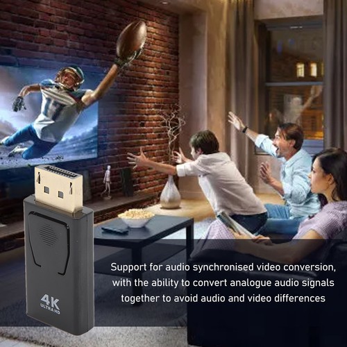 4K DisplayPort To HD Multimedia Interface Adapter Compact Unidirectional Vide CB - Afbeelding 10 van 24