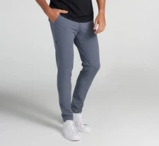 NEW Bylt Kinetic Pants NWT Gray Stretch Performance Mens 36x30