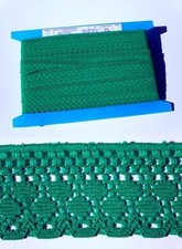 Flat Lace Emerald Green 170 - 10 metres