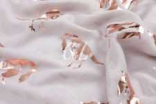 Robin Bird Rose Gold Foil Print Scarf Christmas Collection Light Weight Shawl 