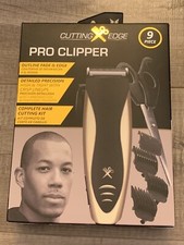 Cutting Edge Pro Clipper 9 Piece Kit Hair Cut Fade Detail Outline CXE1-1002-BLG