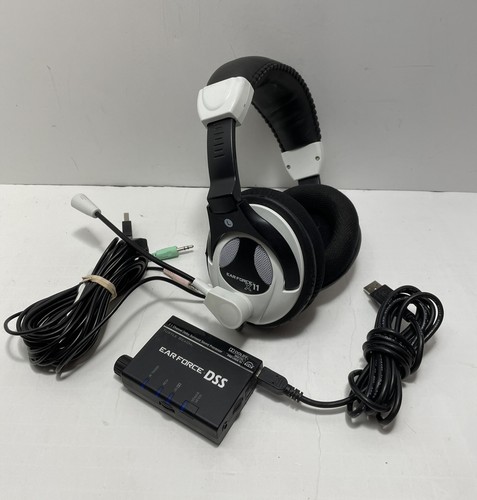 White Headband Headset Earphones 
