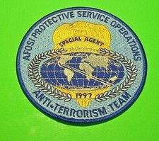 AFOSI 1997  ANTI-TERRORISM TEAM  PROTECTIVE SERVICE OPERATIONS 5"  PATCH