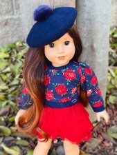 COLORTASTIC Sasha in Caramel Pecan Size 11-12" Wig for American Girl  18" Dolls