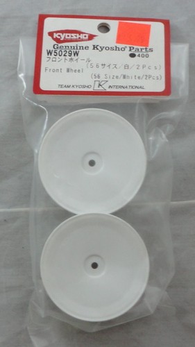 Kyosho 56 Size WHite Dish Front Buggy Wheels (2pcs) KYOW5029W