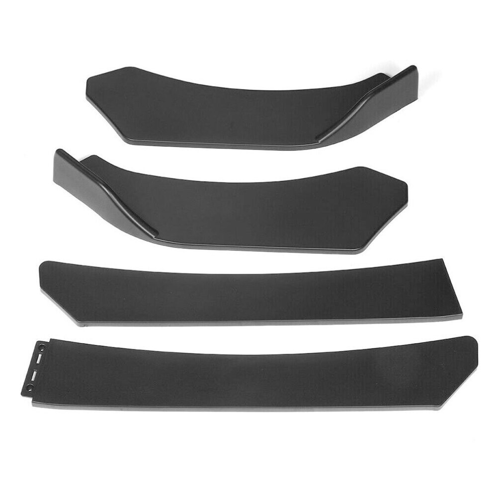 Universal Glossy Black Front Bumper Spoiler Lip Body Kit Splitter Chin