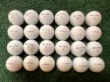 24 TaylorMade TP5 2023 White 4A (AAAA) Near Mint Recycled Golf Balls