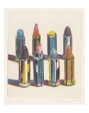 Eight Lipsticks, 1988 by Wayne Thiebaud Art Print Museum Poster 11x14