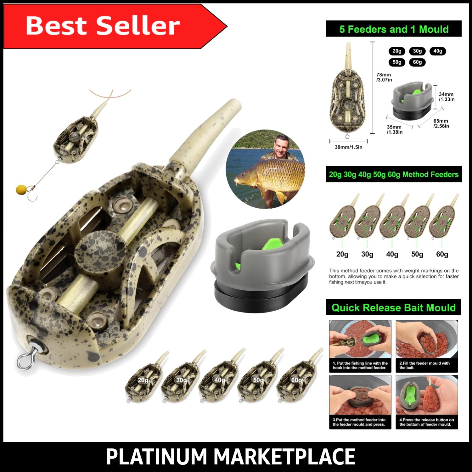 Method Feeder 20g 30g 40g 50g 60g