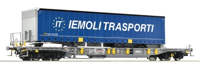 HO Scale Wagons - 76236 - Pocket wagon T3, Hupac