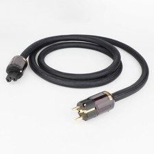 Gold Plated US / EU Plug to IEC Connector 4N OFC HiFi Audio Power Cable Cord