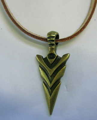 Halskette Necklace Pfeilspitze Bowhunting Anhänger Arrow Bogenschießen  Archery