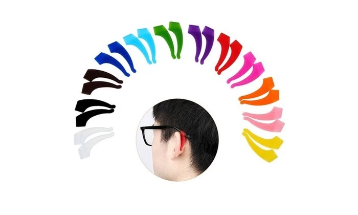 Glasses Grip Anti Slip Silicone Holder Temple Hook Tip Spectacles Soft Ear Hold