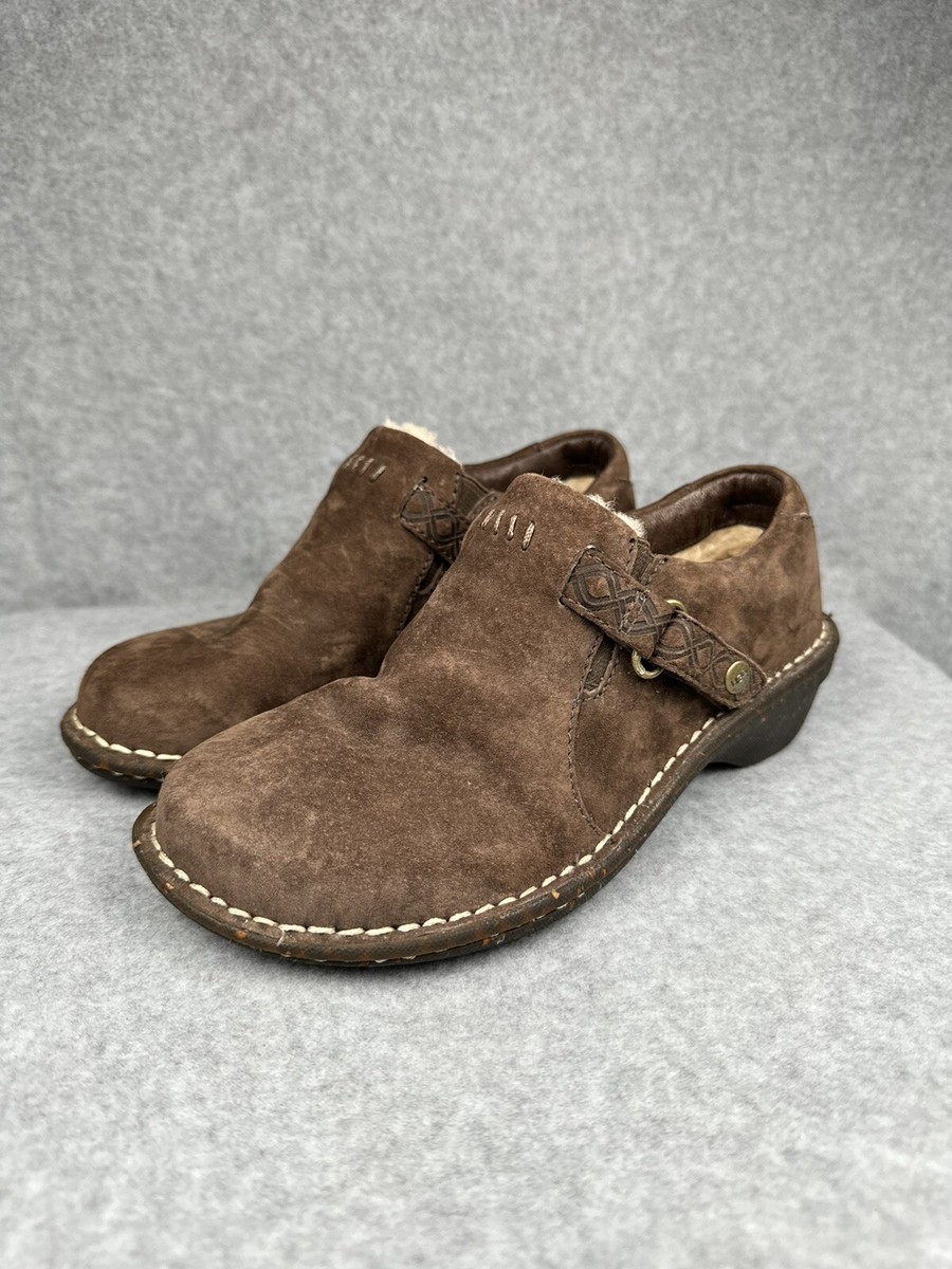 UGG women’s  Chocolate Brown Slip-Ons Ugg Alloway Flats Womens Chocolate W/ Gold Studs Suede Slip  main image 3