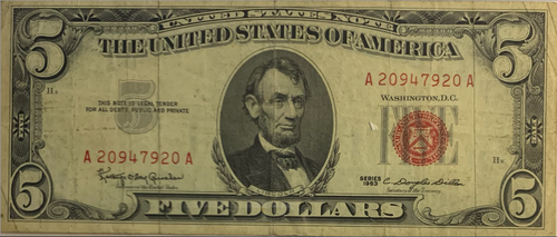 Mint Condition 1963 $5 United States Note with Motto - A Collector’s Dream! - Picture 7 of 9