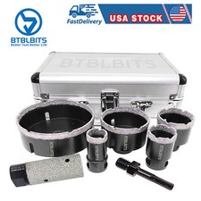 Diamond Hole Saw Kit Core Drill Bit Set for Porcelain Tile Marble Ceramic Quartz