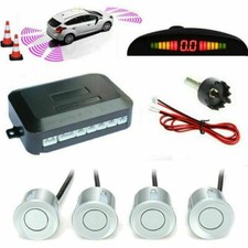 4 x Car Parking Reverse Sensor Kit Buzzer Radar Alert Display System Audio Alarm