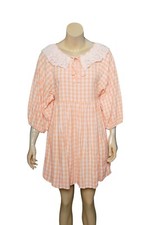 Urban Outfitters Plaid Dress S 4 Women Casual Raglan Sleeve Short NEW 31817