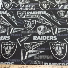 NFL Las Vegas Raiders Retro 70129 Fleece Fabric by the Yard