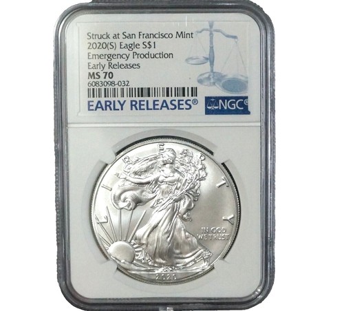 2021-S Silver Eagle T-2 Emergency Production FDI San Francisco