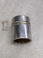 Vintage Indestro 3/8 DRIVE 12 POINT 11/16" Standard Socket 6222