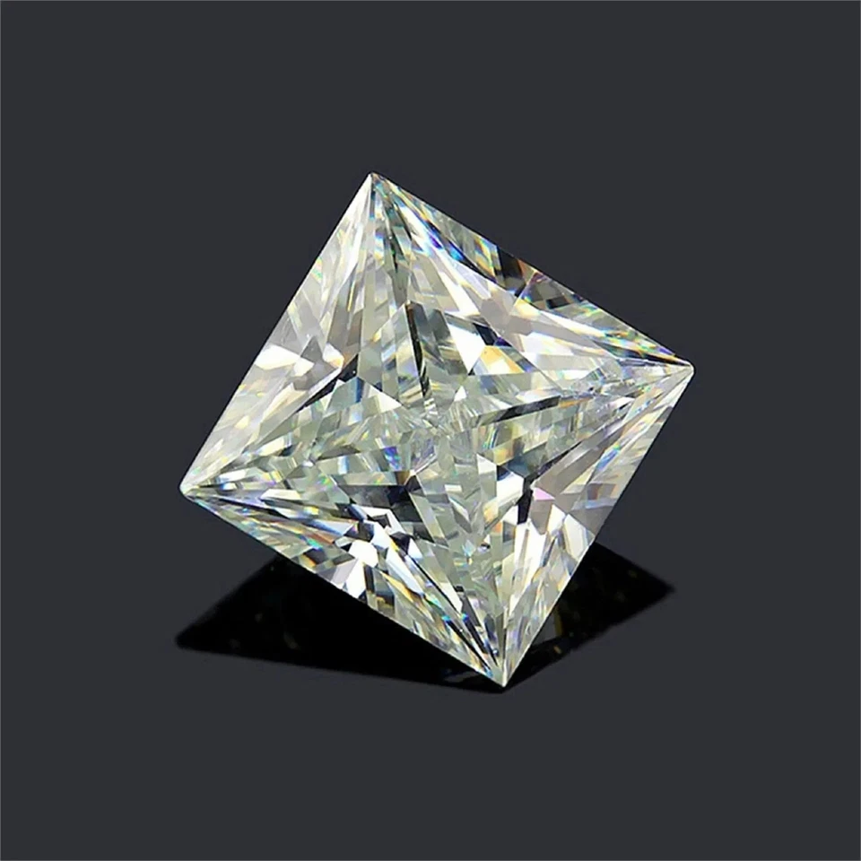 Princess Cut Diamond Stone Square Loose Stone 1.00 Ct To 6.00 Ct - Image 3 of 4