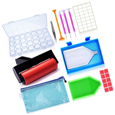 Suptikes 22 Pieces 5D Diamonds Painting Tools and Accessories Kits with