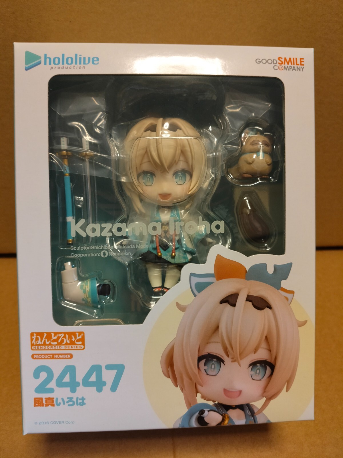 OFFICIAL HOLOLIVE KAZAMA IROHA NENDOROID #2447 FIGURE - NEW SEALED