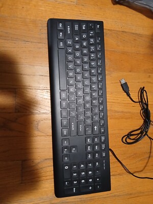 Backlit Wired Keyboard, perfect condition, Unused 