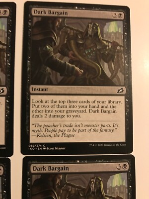 DARK BARGAIN x4 : IKORIA Magic the Gathering Mtg card; NM, Black, card draw  | eBay