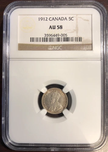 1912 Canada 10C AU55 NGC (SB11:G)